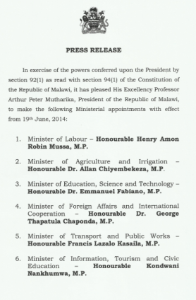 Cabinet Appointment 01